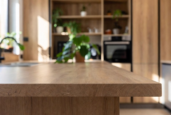 wooden cabinet top
